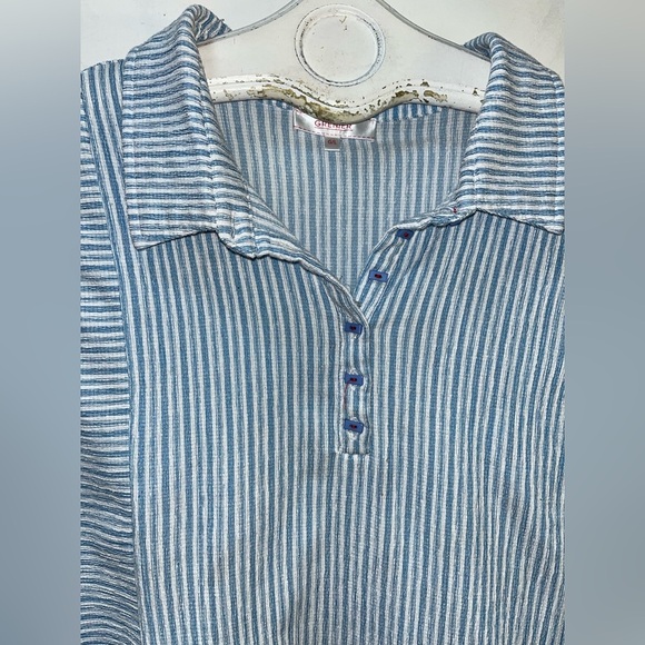 GRENIER – Blue Striped Sleeveless Top Size L - Picture 6 of 7